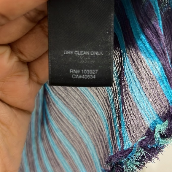 Marc Jacobs Y2K Silk Stripped Short Sleeve Blouse Sz 4 - Picture 6 of 8